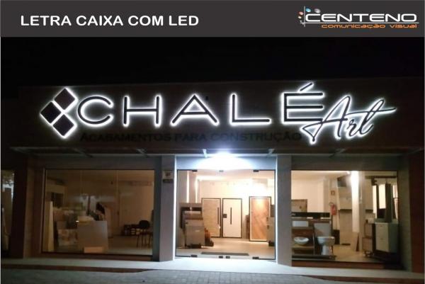 Letra Caixa com LED