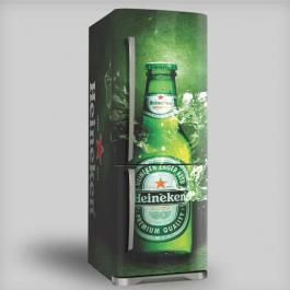 Adesivo para geladeira Heineken Adesivo Personalizado 4x0 - colorido frente Vinil Brilho ou Fosco 