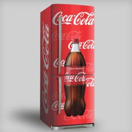 Adesivo para geladeira Coca Cola Adesivo Personalizado 4x0 - colorido frente Vinil Brilho ou Fosco 