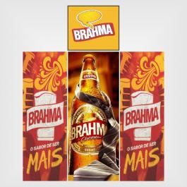 Adesivo para geladeira brahma Adesivo Personalizado 4x0 - colorido frente Vinil Brilho ou Fosco 