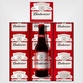 Adesivo para geladeira budweiser 4 Adesivo Personalizado 4x0 - colorido frente Vinil Brilho ou Fosco 