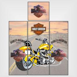 Adesivo para geladeira harley davidson Adesivo Personalizado 4x0 - colorido frente Vinil Brilho ou Fosco 