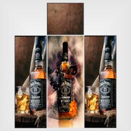 Adesivo para geladeira jack daniels 2 Adesivo Personalizado 4x0 - colorido frente Vinil Brilho ou Fosco 