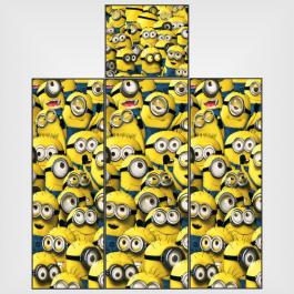 Adesivo para geladeira minions Adesivo Personalizado 4x0 - colorido frente Vinil Brilho ou Fosco 