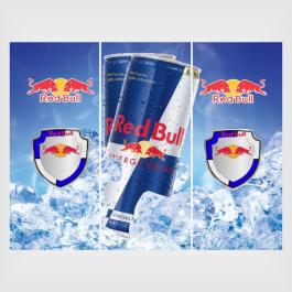 Adesivo para geladeira red bull Adesivo Personalizado 4x0 - colorido frente Vinil Brilho ou Fosco 