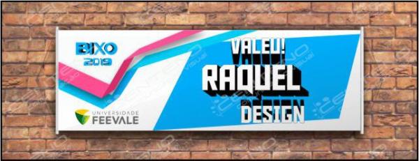 Faixa bixo vestibular design 1 Lona Retangular 4x0 - colorido frente Impressão digital Bastão nas laterais 