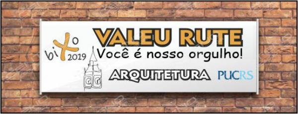 Faixa bixo vestibular arquitetura 4 Lona Retangular 4x0 - colorido frente Impressão digital Bastão nas laterais 