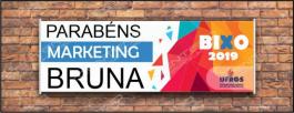 Faixa bixo vestibular Marketing 5 Lona Retangular 4x0 - colorido frente Impressão digital Bastão nas laterais 