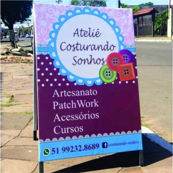 Placa cavalete